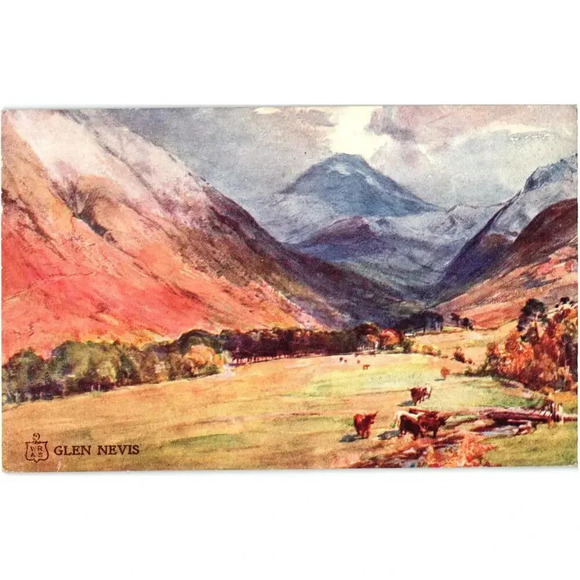 Glen Nevis by James Douglas Postcard - Picture 1 of 2